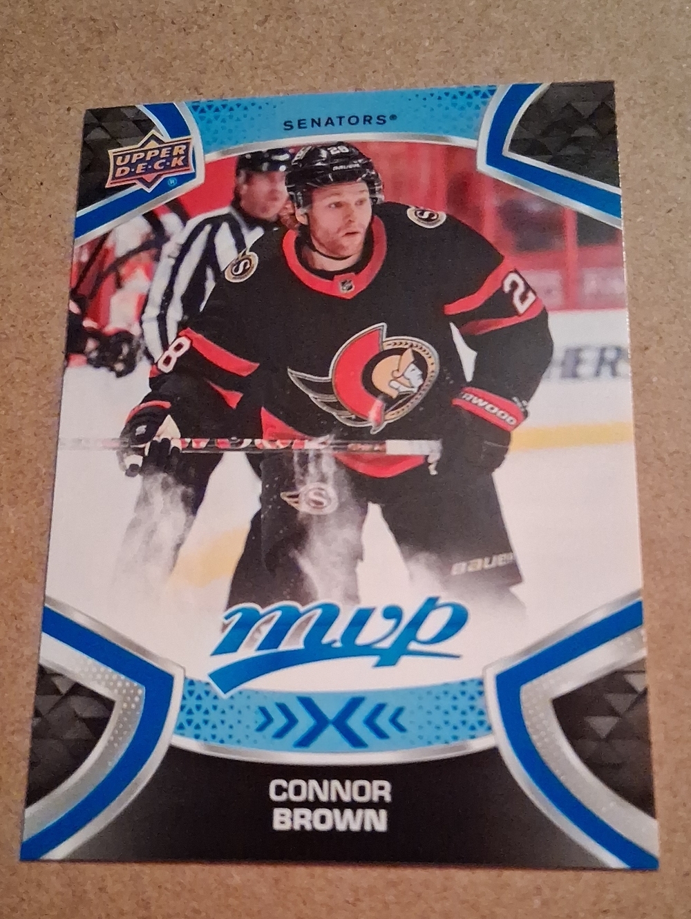 CONNOR BROWN MVP Hockey Card - Senators (Black, Red)